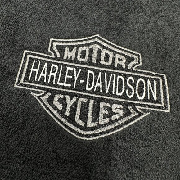 Harley Davidson Towels Embroidered Hand Towel Set Black Pink Bathroom Decor - Picture 4 of 5